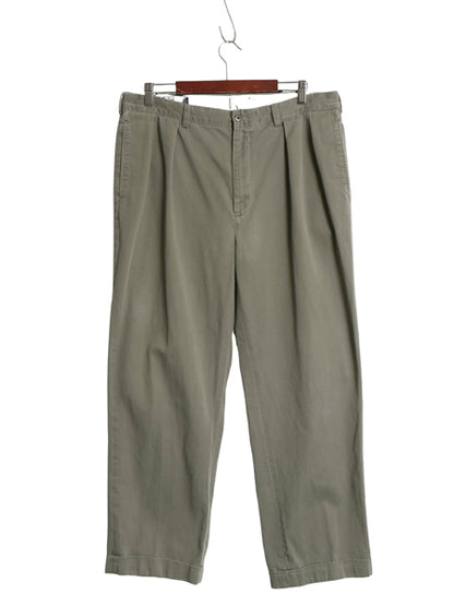 90's ポロ ラルフローレン コットン チノ パンツ 実寸 36 28.5 オールド ANDREW PANT スラックス チノパン ストレート ツータック ポロチノ