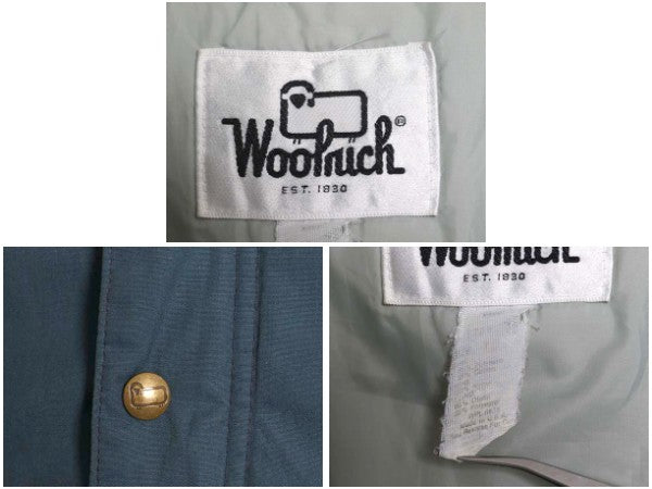 70s USA製 ウールリッチ 中綿 マウンテンパーカー ジャケット メンズ XL ヴィンテージ アウトドア マンパ ハーフ丈 ジャンパー ブルゾン 紺