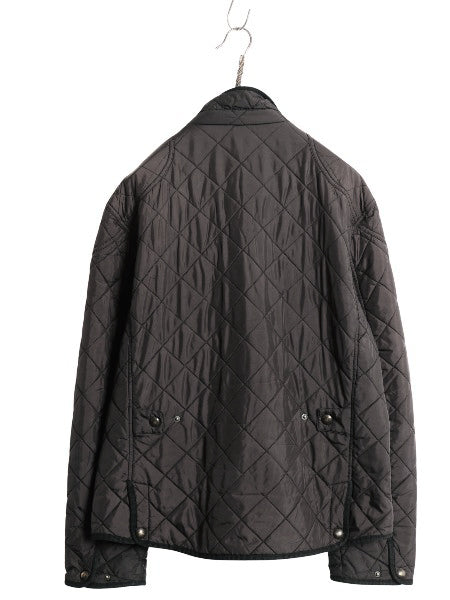00s ポロ ラルフローレン 中綿 ナイロン キルティング ジャケット メンズ L / オールド ジャンパー ブルゾン フルジップ シンプル ブラック