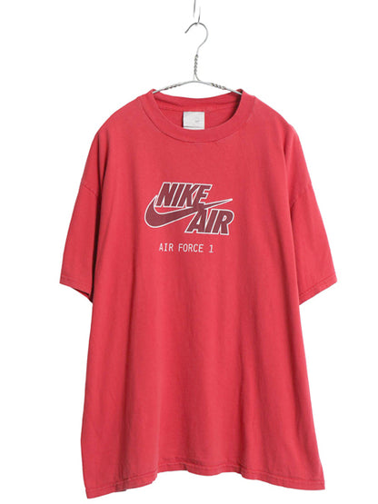 00s ナイキ スウッシュ ロゴ プリント 半袖 Tシャツ メンズ XL オールド 当時物 ヘビーウェイト コットン バスケ カットソー 大きいサイズ