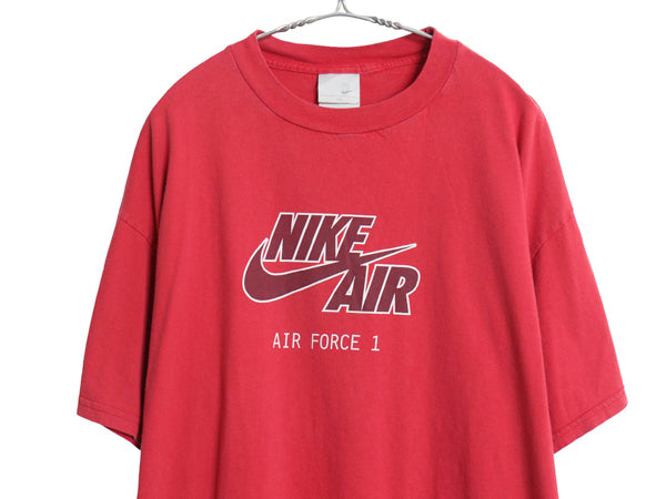 00s ナイキ スウッシュ ロゴ プリント 半袖 Tシャツ メンズ XL オールド 当時物 ヘビーウェイト コットン バスケ カットソー 大きいサイズ