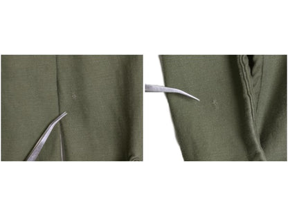60s 米軍実物 US ARMY コットン サテン ユーティリティ シャツ S ヴィンテージ 67年製 OG107 シャツ袖 2nd 3rd 4th 移行期 軍物 ミリタリー