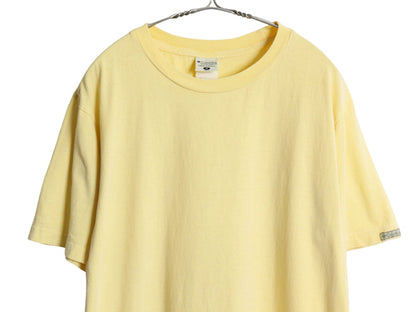 00s コロンビア 半袖 Tシャツ メンズ M / オールド アウトドア ワンポイント ロゴ プリント ヘビーウェイト コットン カットソー 無地 黄 
