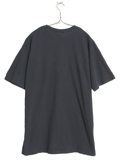 00s ビートルズ フォト イラスト プリント Tシャツ メンズ L 古着 オールド アップル オフィシャル バンド ロック フォトT グラフィック 黒