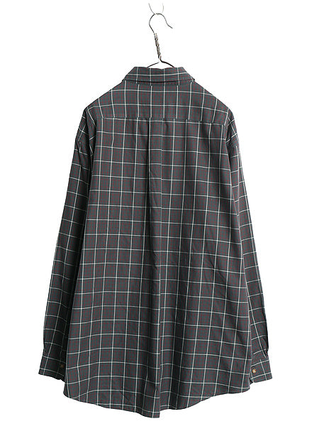 ブルックスブラザーズ チェック 長袖 ボタンダウン シャツ メンズ XL / 古着 コットン ワイシャツ ノーアイロン マルチカラー 大きいサイズ