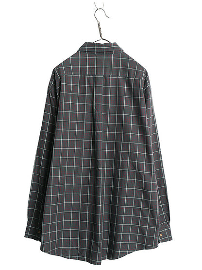 ブルックスブラザーズ チェック 長袖 ボタンダウン シャツ メンズ XL / 古着 コットン ワイシャツ ノーアイロン マルチカラー 大きいサイズ