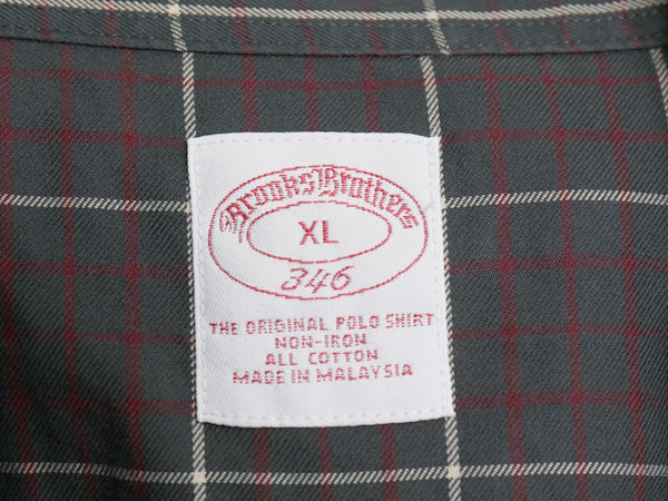 ブルックスブラザーズ チェック 長袖 ボタンダウン シャツ メンズ XL / 古着 コットン ワイシャツ ノーアイロン マルチカラー 大きいサイズ