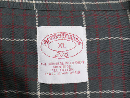 ブルックスブラザーズ チェック 長袖 ボタンダウン シャツ メンズ XL / 古着 コットン ワイシャツ ノーアイロン マルチカラー 大きいサイズ