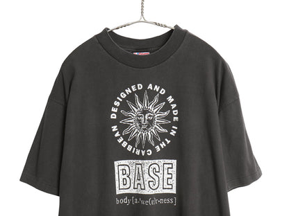 90s USA製 アート イラスト プリント 半袖 Tシャツ メンズ XL / オールド シングルステッチ グラフィック ヘビーウェイト 大きいサイズ 黒