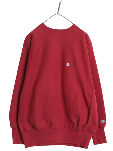 90s USA製 ★ チャンピオン リバースウィーブ スウェット メンズ XL 古着 オールド トレーナー ワンポイント 目付き ヘビーウェイト エンジ