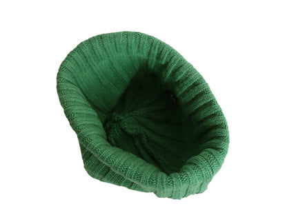 90s ポロ ラルフローレン ニット キャップ メンズ レディース フリーサイズ 古着 オールド ラム ウール ニット帽 ワッチ ビーニー 帽子 緑