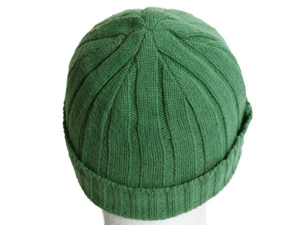 90s ポロ ラルフローレン ニット キャップ メンズ レディース フリーサイズ 古着 オールド ラム ウール ニット帽 ワッチ ビーニー 帽子 緑