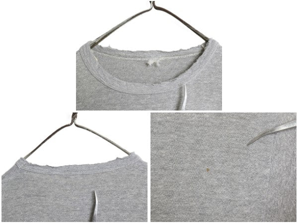 60s USA製 ★ チャンピオン 4段 染込み カレッジ プリント Tシャツ メンズ M 程/ ヴィンテージ プロダクツタグ シングルステッチ 霜降り 灰