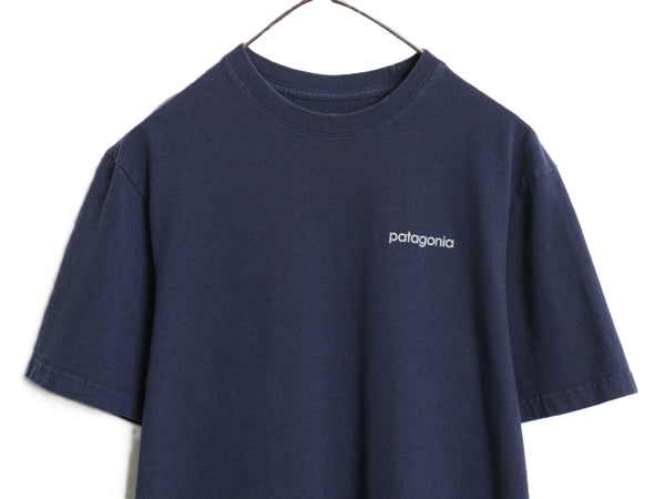 パタゴニア 両面 プリント 半袖 Tシャツ レディース XS / 18年製 アウトドア バックプリント カットソー アート イラスト グラフィック 紺 