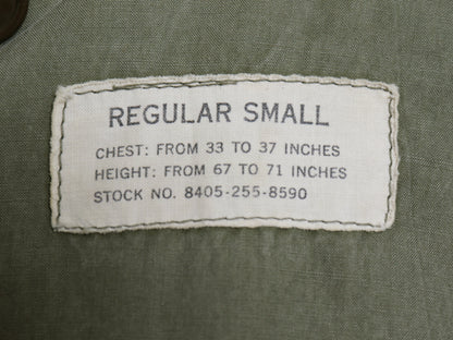 50s 米軍実物 US ARMY M-51 フィールド ジャケット SMALL REGULAR 58年製 ヴィンテージ ミリタリー 軍物 ジャンパー ブルゾン カーキ M-65 
