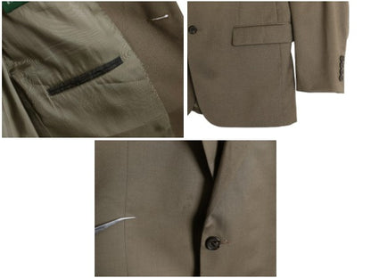 デッドストック ローレン ラルフローレン テーラード ジャケット メンズ M 程 新品 ポロ ブレザー スーツ サマー ウール きれいめ シンプル