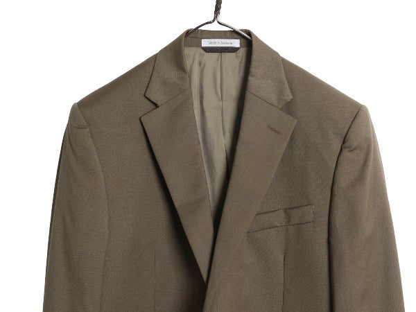 デッドストック ローレン ラルフローレン テーラード ジャケット メンズ M 程 新品 ポロ ブレザー スーツ サマー ウール きれいめ シンプル