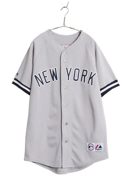 ヤンキース ベースボール シャツ メンズ M / MLB オフィシャル マジェスティック 大リーグ ユニフォーム ゲームシャツ ジャージ 半袖シャツ