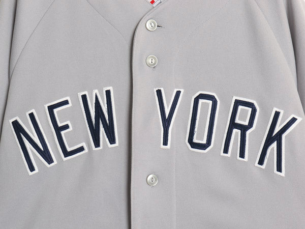 ヤンキース ベースボール シャツ メンズ M / MLB オフィシャル マジェスティック 大リーグ ユニフォーム ゲームシャツ ジャージ 半袖シャツ