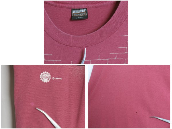90s USA製 ハーレー ダビッドソン オーバー プリント 半袖 Tシャツ メンズ XL オールド オフィシャル バイク アート イラスト 大きいサイズ