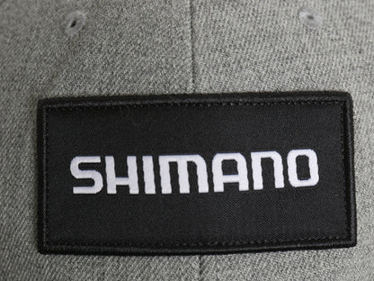 デッドストック シマノ 企業 ロゴ刺繍 ベースボール キャップ フリーサイズ / 帽子 アクリル ウール ワンポイント トラッカー ハット 黒 灰