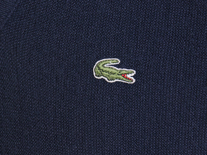 80s USA製 ラコステ アクリル ニット セーター メンズ レディース M / 古着 ヴィンテージ Vネック ワンポイント ワニ刺繍 長袖ニット 薄手