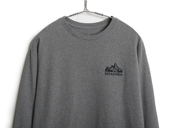 パタゴニア 両面 プリント 長袖 Tシャツ メンズ M / ロンT ロゴT ロングスリーブ グラフィック フィッツロイ スコープ カットソー イラスト