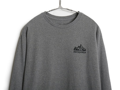 パタゴニア 両面 プリント 長袖 Tシャツ メンズ M / ロンT ロゴT ロングスリーブ グラフィック フィッツロイ スコープ カットソー イラスト