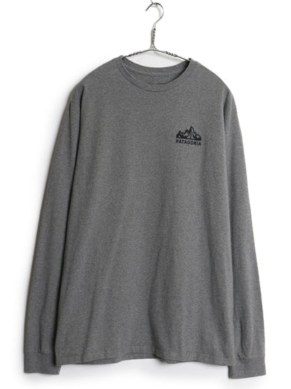 パタゴニア 両面 プリント 長袖 Tシャツ メンズ M / ロンT ロゴT ロングスリーブ グラフィック フィッツロイ スコープ カットソー イラスト