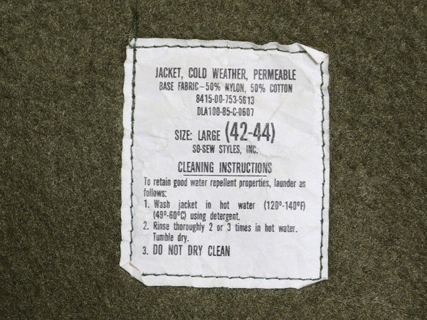80s ★ 米軍実物 USN ネイビー A-2 デッキ ジャケット メンズ L / 85年製 ヴィンテージ NAVY ミリタリー 軍物 裏ボア ブルゾン ステンシル