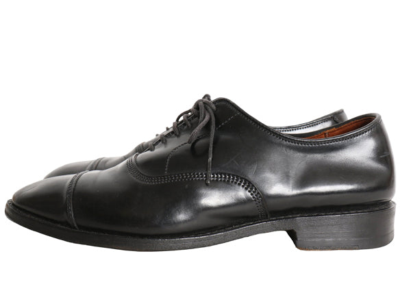 袋付き USA製 ★ アレンエドモンズ コードヴァン キャップトゥ シューズ US 8 26cm / Park Avenue レザー 革靴 ドレス ストレートチップ 黒