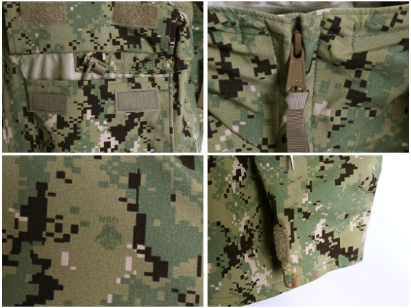 デッドストック 米軍実物 USN ネイビー ゴアテックス ジャケット X-SMALL X-SHORT 17年製 AOR2 ECWCS デジタル ウッドランドカモ 迷彩 軍物