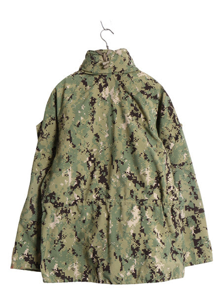 デッドストック 米軍実物 USN ネイビー ゴアテックス ジャケット X-SMALL X-SHORT 17年製 AOR2 ECWCS デジタル ウッドランドカモ 迷彩 軍物