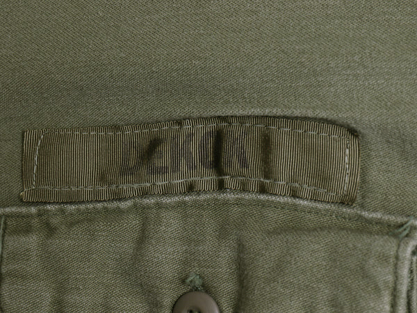 60s 米軍実物 US ARMY コットン サテン ユーティリティ シャツ XL ヴィンテージ 68年製 OG107 シャツ袖 2nd ミリタリー 軍物 大きいサイズ