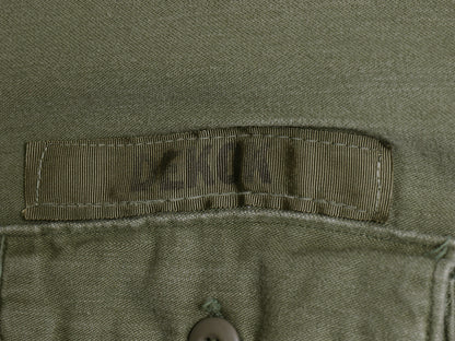 60s 米軍実物 US ARMY コットン サテン ユーティリティ シャツ XL ヴィンテージ 68年製 OG107 シャツ袖 2nd ミリタリー 軍物 大きいサイズ