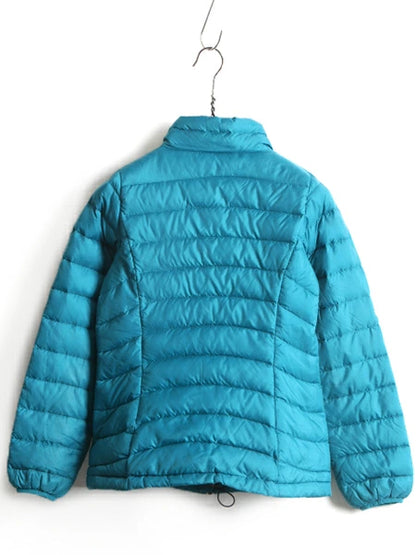 ガールズ L 150cm 程■ 14年製 パタゴニア ダウン セーター 古着 Patagonia ジャケット フルジップ ジャンパー ブルゾン ハイネック ブルー