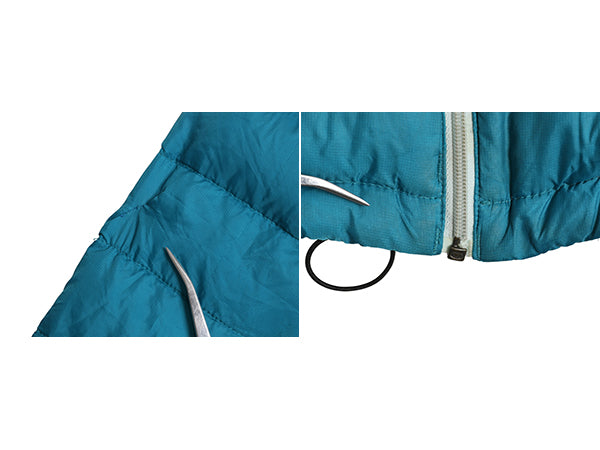 ガールズ L 150cm 程■ 14年製 パタゴニア ダウン セーター 古着 Patagonia ジャケット フルジップ ジャンパー ブルゾン ハイネック ブルー