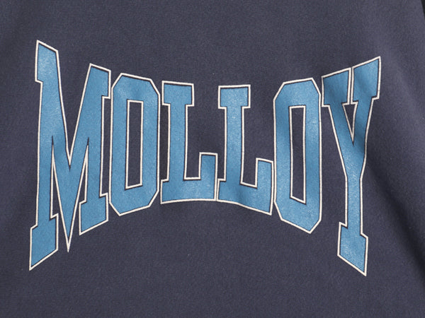 90s リー カレッジ プリント スウェット メンズ XL / オールド トレーナー 裏起毛  大きいサイズ ヘビーウェイト リバース タイプ シンプル