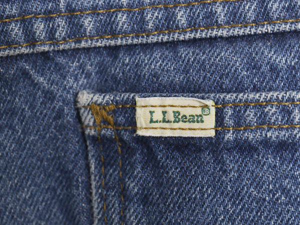 80s USA製 ★ エルエルビーン Lee 別注 デニム パンツ メンズ 35 30 / 古着 ヴィンテージ ダブルネーム 200 ジーパン ジーンズ ストレート