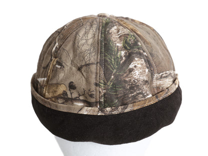 デッドストック US企画 カーハート 迷彩 イヤー フラップ キャップ メンズ  M L / 帽子 リアルツリー カモ ワーク コットン 中綿入り 防寒