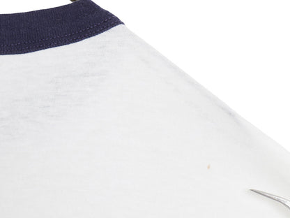 80s USA製 スヌーピー イエール カレッジ プリント リンガー Tシャツ メンズ レディース XL ヴィンテージ YALE キャラクター オフィシャル