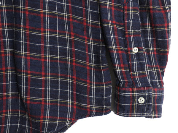 ラルフローレン 長袖 ボタンダウン フランネル シャツ メンズ M ポロ CLASSIC FIT 2レイヤー ライナー付き ネルシャツ チェック ポニー BD