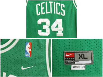 セルティックス メッシュ タンクトップ キッズ XL メンズ S 程/ NBA オフィシャル ナイキ スウッシュ ユニフォーム バスケ ゲームシャツ 緑