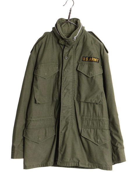 60s 米軍実物 US ARMY M-65 フィールド ジャケット MEDIUM REGULAR 程 古着 ヴィンテージ ミリタリー ジャンパー 軍物 2nd アルミ オリーブ
