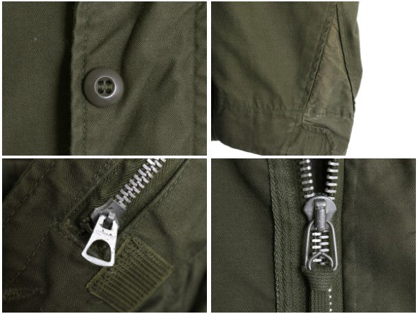 60s 米軍実物 US ARMY M-65 フィールド ジャケット MEDIUM REGULAR 程 古着 ヴィンテージ ミリタリー ジャンパー 軍物 2nd アルミ オリーブ