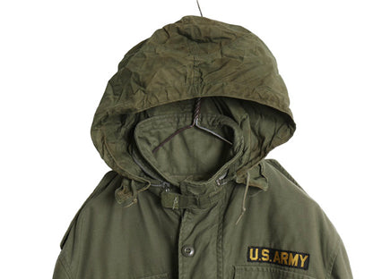 60s 米軍実物 US ARMY M-65 フィールド ジャケット MEDIUM REGULAR 程 古着 ヴィンテージ ミリタリー ジャンパー 軍物 2nd アルミ オリーブ