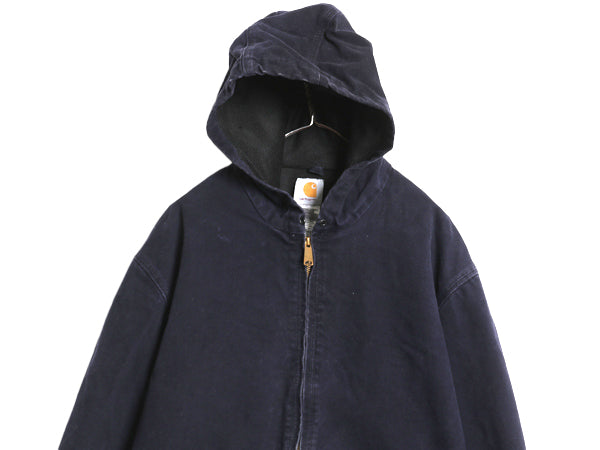 US企画 00s カーハート アクティブ ジャケット メンズ XL / 古着 オールド ダック パーカー メッシュ ライナー ワーク ブルゾン フルジップ