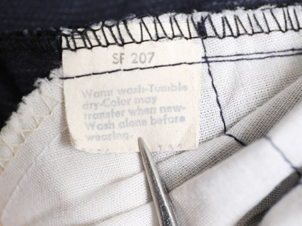  80s USA製 リーバイス 646 コーデュロイ フレア パンツ 実寸 34 27 程/ ヴィンテージ ブーツカット ベルボトム スリム 細畝 42 TALON 濃紺