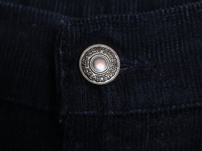  80s USA製 リーバイス 646 コーデュロイ フレア パンツ 実寸 34 27 程/ ヴィンテージ ブーツカット ベルボトム スリム 細畝 42 TALON 濃紺