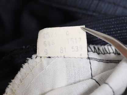  80s USA製 リーバイス 646 コーデュロイ フレア パンツ 実寸 34 27 程/ ヴィンテージ ブーツカット ベルボトム スリム 細畝 42 TALON 濃紺